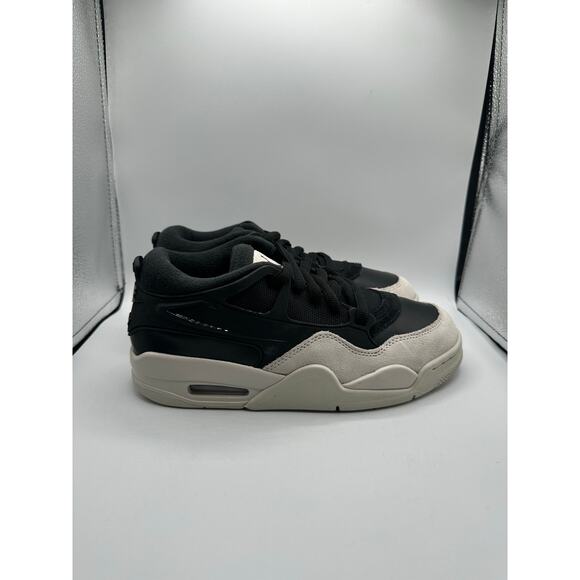 Air Jordan 4 RM GS “Black Light Bone” size 6y/7.5 women’s - Picture 3 of 6